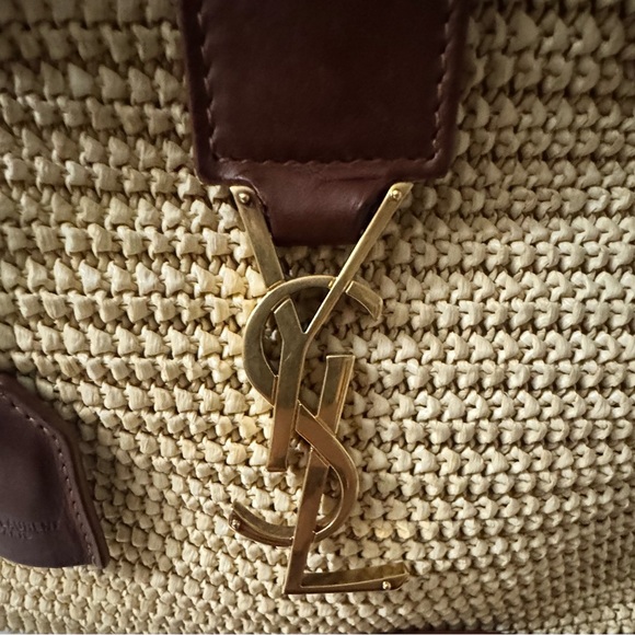 YSL Raffia Downtown Shoulder Bag - Picture 6 of 16